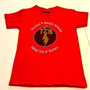 Youth XS BOY’s GRACELAND T Shirt Elvis Presley TCB